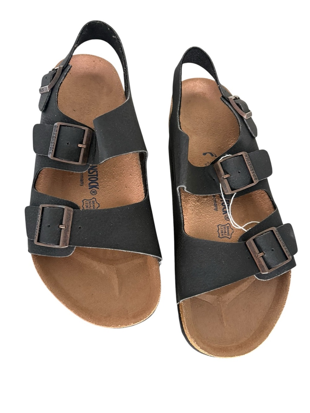 Birkenstock Milano Black Triple-Buckle Sandals men’s Size 44 / US 11 NEW